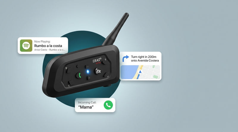 Auriculares Y10 — Intercom Bluetooth para casco moto